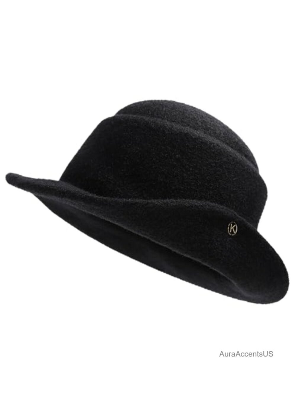 Women's Wool Blend Derby Fedora Hat Warm Knitted Church Beanie Gatsby Bowler Cap
